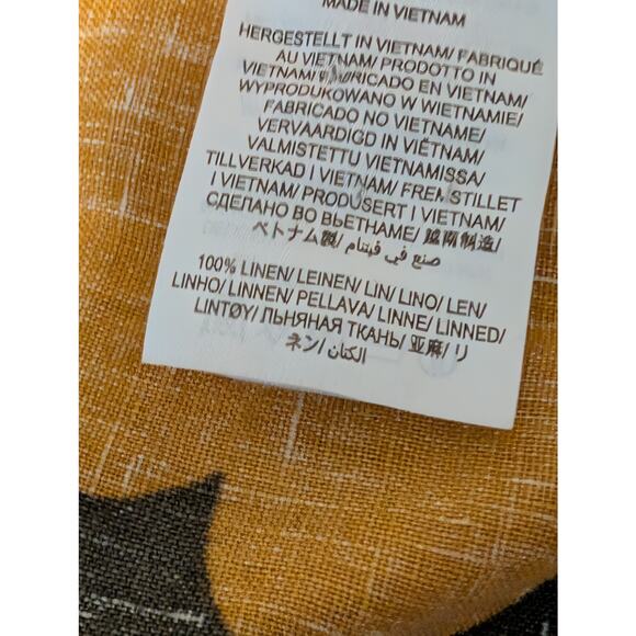 Boden Floral 100% Linen Tropical Button Down Oversized Comfy Size 8 Petite - Picture 6 of 8